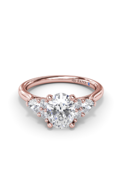 Fana Three Stone Engagement ring S4168-18kt-Rose product image