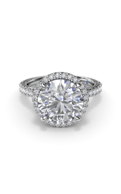 Fana Halo Engagement ring S4185-14kt-White product image