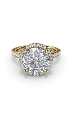 Fana Halo Engagement ring S4185-14kt-Yellow product image
