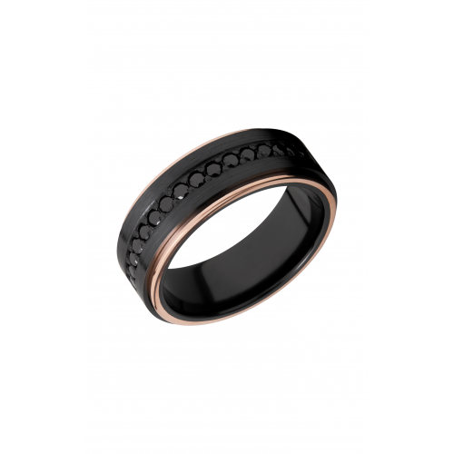 Lashbrook Zirconium Wedding Band Z8FGE21EDGE_14KRBLKDIA16X