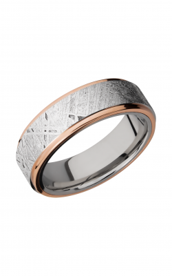 Lashbrook Meteorite Wedding band CC7FGE15C/METEORITE21EDGE/14KR product image