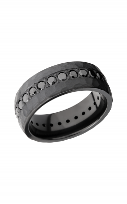 Lashbrook Zirconium Wedding Band Z8DETERNITYBLKDIA.05BEAD product image