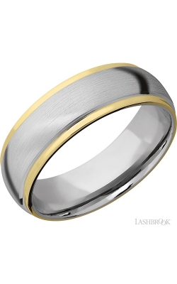 Lashbrook Precious Metals Wedding Band 14KW7DGE21EDGE/14KY product image