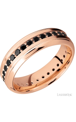 Lashbrook Precious Metals Wedding Band 14KR7HB2UMILETERNITYBLKDIA.03BEAD product image