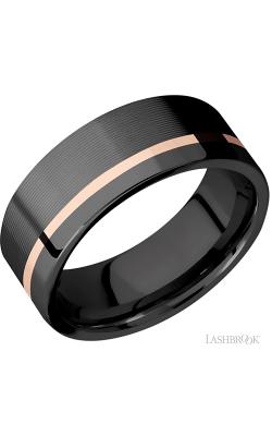 Lashbrook Zirconium Wedding Band 14KRSLEEVEZ8FR product image