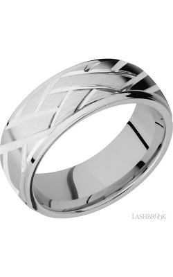 Lashbrook Precious Metals Wedding band 14KW8DGELATTICE product image