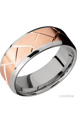 Lashbrook Precious Metals Wedding band 14KWPF8B16(NS)/14KRFLATWEAVE product image