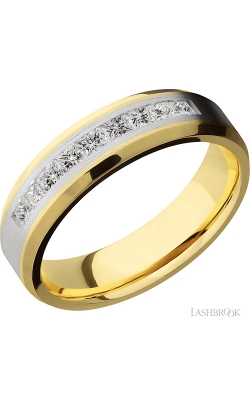 Lashbrook Precious Metals Wedding band 14KY6B14(NS)/14KWPRINDIA9X.06CH product image