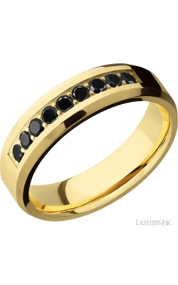 Lashbrook Precious Metals Wedding band 14KY6BBLKDIA9X.05BEAD product image