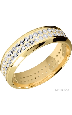 Lashbrook Precious Metals Wedding band 14KY7HB2ROWETERNITYLABDIA.015BEAD product image
