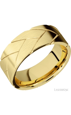 Lashbrook Precious Metals Wedding band 14KY8FFLATBRAID product image