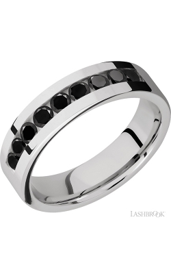 Lashbrook Cobalt Chrome Wedding Band CC6FBLKDIA9X.10CH product image