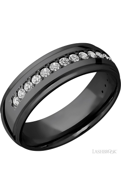 Lashbrook Zirconium Wedding band Z7DGEHALFETERNITYDIA.03BEAD product image