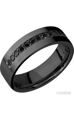 Lashbrook Zirconium Wedding Band Z7FHALFETERNITYBLKDIA.03BEAD product image