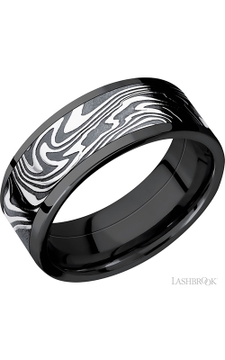 Lashbrook Damascus Steel Wedding Band ZPF8F16/KINETIC product image
