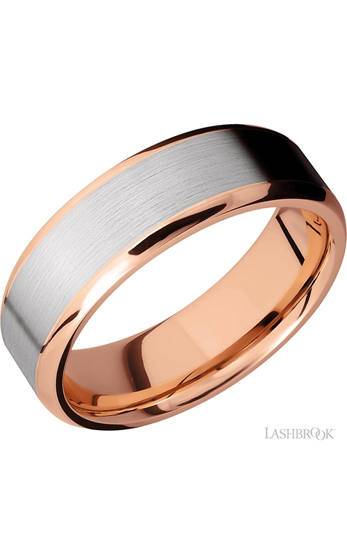 Lashbrook Precious Metals Wedding band 14KR7B15(NS)/14KW Lashbrook Precious Metals Wedding band 14KR7B15(NS)/14KWproduct image