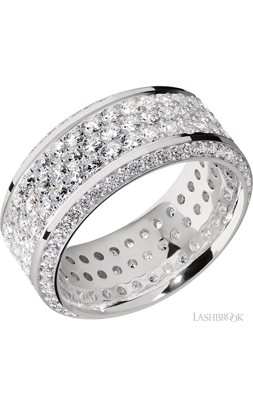 Lashbrook Precious Metals Wedding band 14KW10HBBEVELETERNITYLABDIA.01BEAD3ROWETERNITYLABD Lashbrook Precious Metals Wedding band 14KW10HBBEVELETERNITYLABDIA.01BEAD3ROWETERNITYLABDproduct image