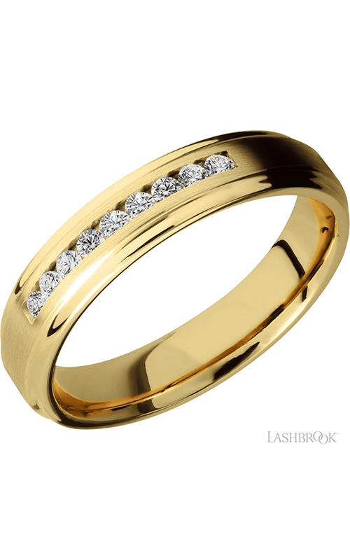 Lashbrook Precious Metals Wedding band 14KY5FGEDIA9X.03CHproduct image