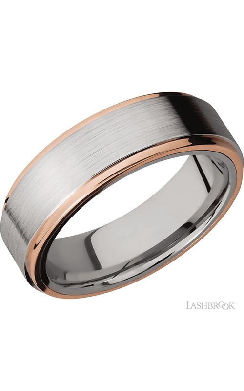 Lashbrook Precious Metals Wedding band CC7FGE21EDGE/14KRproduct image