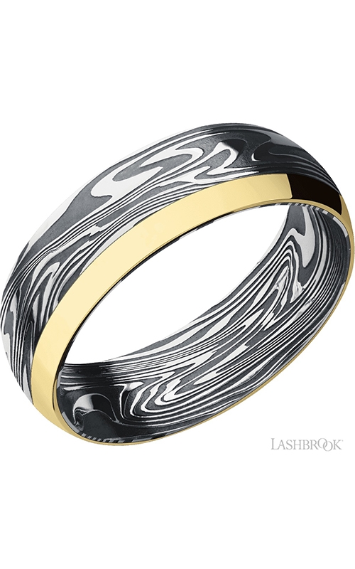Lashbrook Precious Metals Wedding band D7D12OCEKINETIC/14KYproduct image