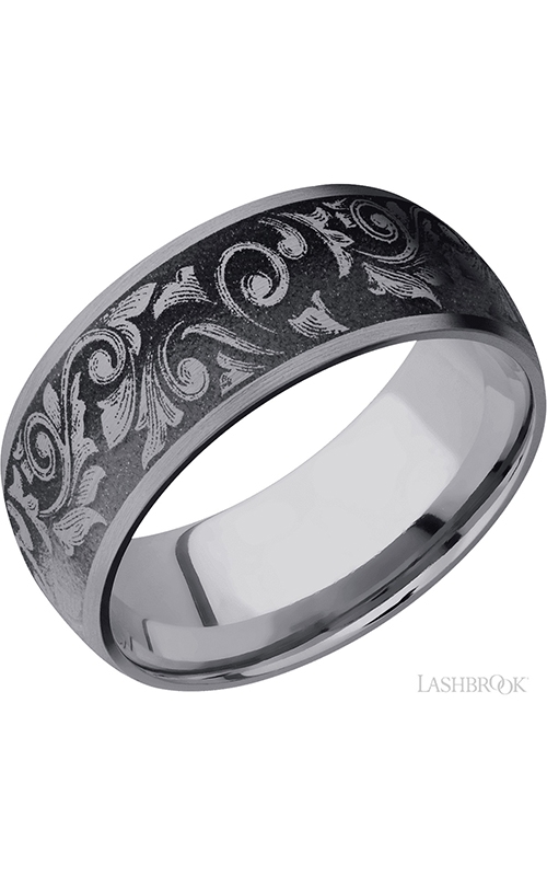 Lashbrook Tantalum Wedding band TA9D/LCVWESTERNSCROLL/Aproduct image