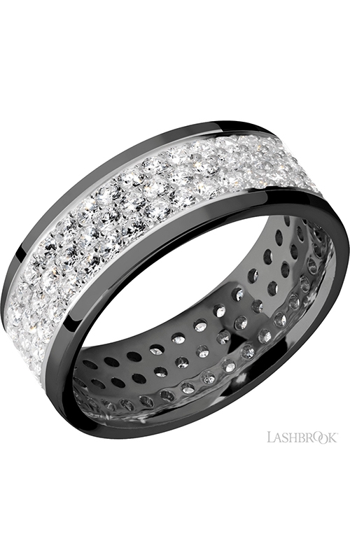 Lashbrook Zirconium Wedding band Z8F16/SS3ROWETERNITYLABDIA.03BEADproduct image
