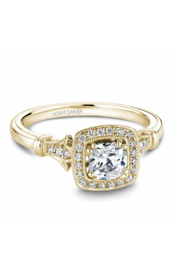 Noam Carver Halo Engagement Ring B076-01YA product image