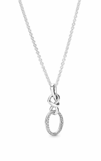 Pandora Knotted Heart Necklace 398078CZ-60