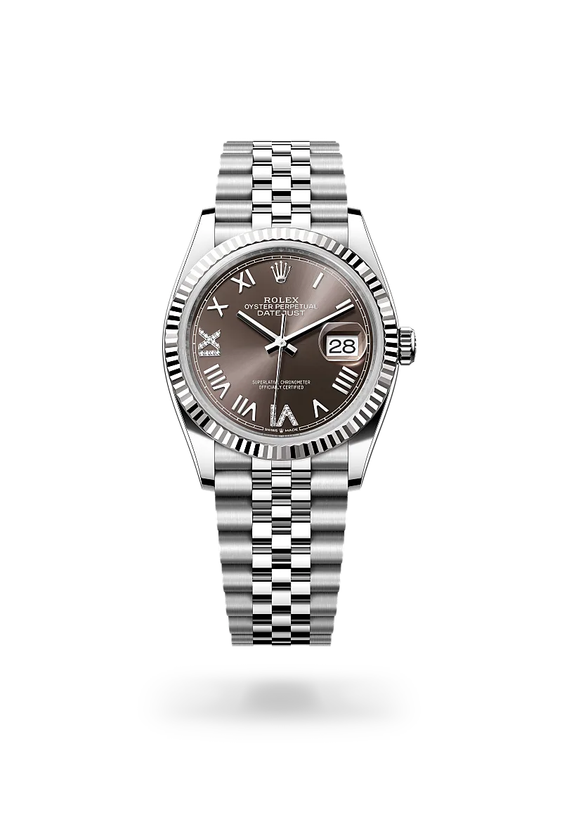 Rolex Datejust 36 White Gold Rolesor Oystersteel, M126234-0071