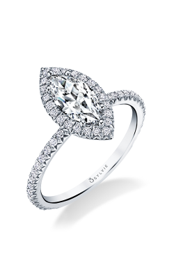 Sylvie Classic Halo Engagement Ring - Vivian S1793-034A8W10M product image