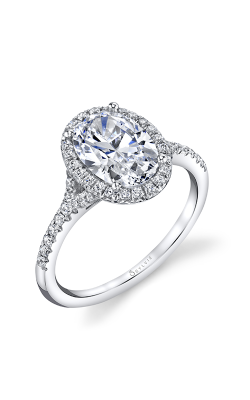 Sylvie Halo Engagement Ring S1814-028A8W20O product image