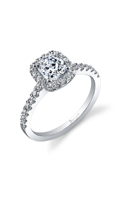 Sylvie Halo Engagement Ring SY999-039APL10C product image