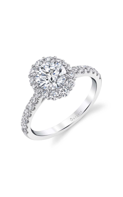 Sylvie Halo Engagement Ring S1848-062APL10ROH product image
