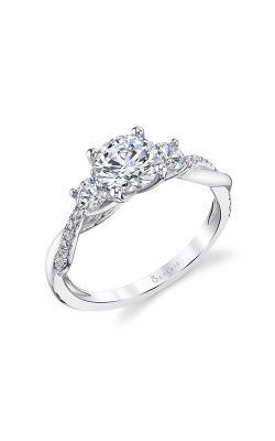 Sylvie Three Stone Engagement Ring S1939S-048APL10R product image