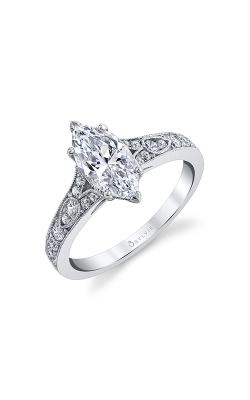 Sylvie Modern Vintage Engagement Ring S1389-030A4W15M product image