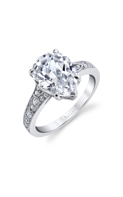 Sylvie Modern Vintage Engagement Ring S1389-030A4W35T product image