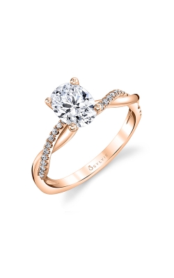 Sylvie Spiral Engagement Ring S1524-014A8R15O product image