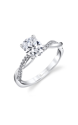 Sylvie Spiral Engagement Ring S1524-014APL15O product image