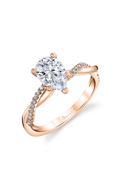 Sylvie Spiral Engagement Ring S1524-014A8R15T product image