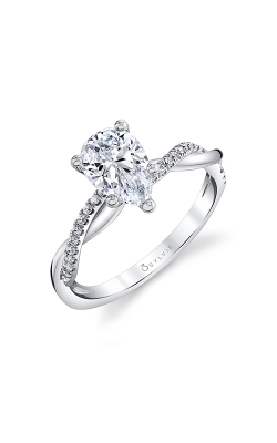 Sylvie Spiral Engagement Ring S1524-014A8W15T product image