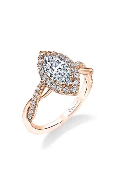 Sylvie Halo Engagement Ring S1724-023A8R10M product image