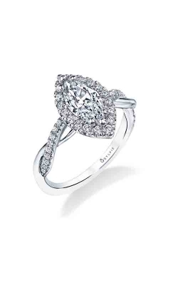 Sylvie Halo Engagement Ring S1724-023APL10M product image
