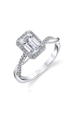 Sylvie Halo Engagement Ring S1724-023APL12E product image