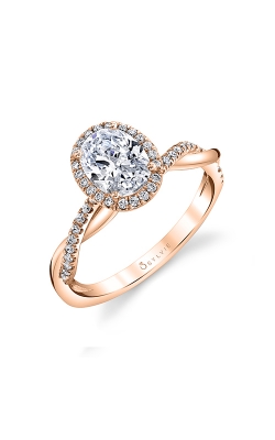 Sylvie Halo Engagement Ring S1724-023A8R12O product image
