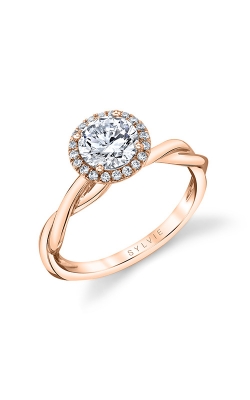 Sylvie Halo Engagement Ring S1724-10A8R10RR-SHSH product image