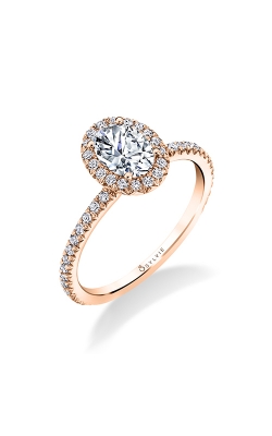 Sylvie Halo Engagement Ring S1793-032A4R10O product image
