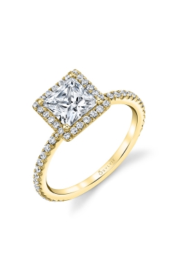 Sylvie Halo Engagement Ring S1793-032A4Y10PP product image