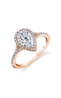 Sylvie Halo Engagement Ring S1814-028A8R15T product image