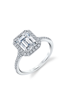 Sylvie Halo Engagement Ring S1814-028APL20E product image