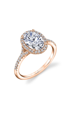 Sylvie Halo Engagement Ring S1814-028A4R20O product image